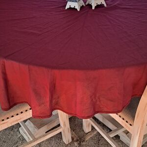 Martha Stewart Rich Red Tablecloth